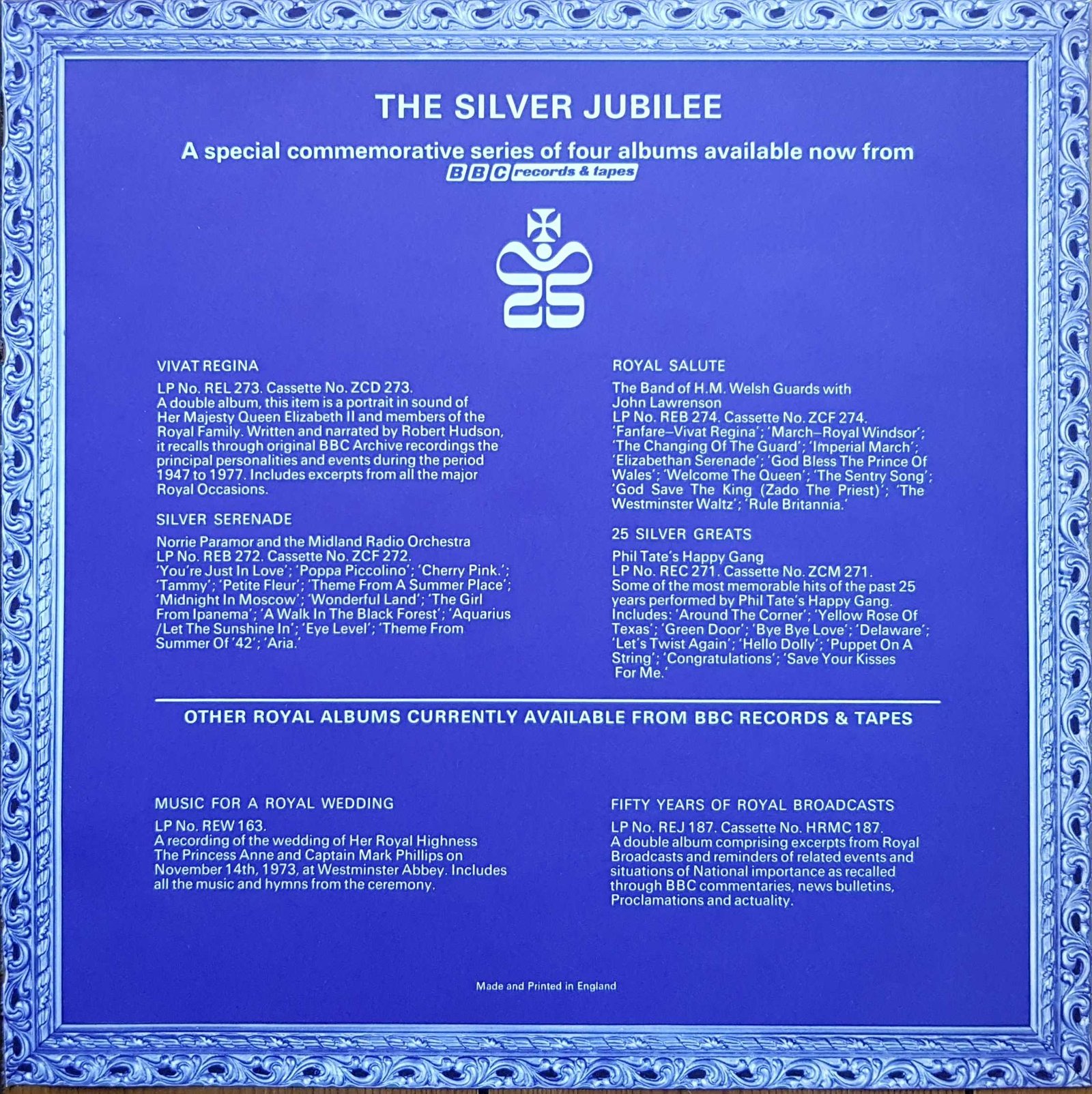 Inserts from REL 273